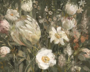 Vægtæppe med protea-motiv af Julia Cheney