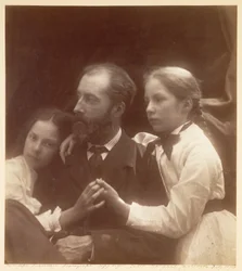 Charles Norman med sine døtre Adeline og Margaret