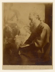 G. F. Watts R. A. i sit atelier
