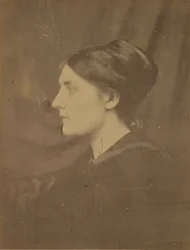[Uidentificeret kvinde i profil], 1866-68.