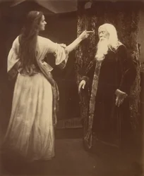 Vivien og Merlin, 1874.