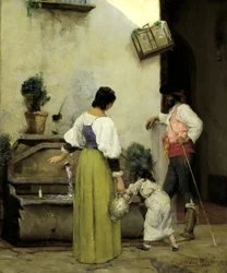 Ved Vandtruget, 1876-1877.