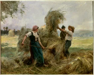 Høet. Maleri af Julien Dupre (1851-1910)