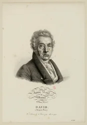Det Kongelige Institut i Frankrig, 4. klasse. (Maleri.) David, (Jacques-Louis.) Født i Paris den 30. august 1749, valgt i 1796.