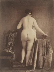 Stående kvindelig nøgenfigur, ca. 1853