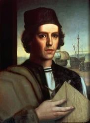 IDEAL PORTRÆT AF VICENTE YANEZ PINZON - CAPITAN DE LA CARABELA LA NIÑA - 1956