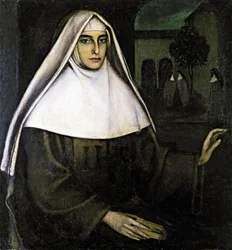 Portræt af en nonne, 20. århundrede (oliemaleri)
