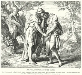 Jonathans pagt med David (gravering)