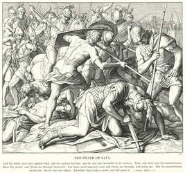 Sauls død (gravering)