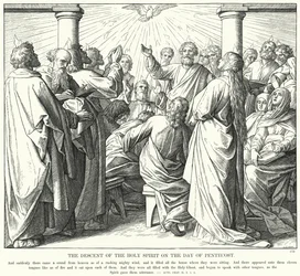 Helligåndens nedstigning på pinsedagen (gravering)