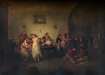 En ugifte sømænd vender tilbage, c1800