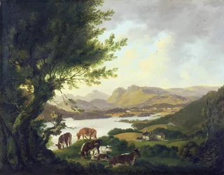 Lake Windemere (olie på lærred)