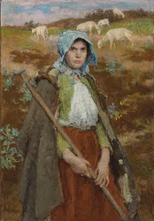 Gedehyrden (olie på lærred)