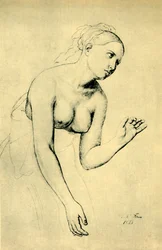 Halvnøgen kvinde, 1821, 1943