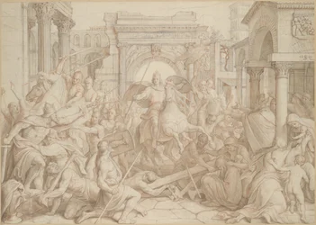 Karl den Stores indtog i Pavia, 1840.