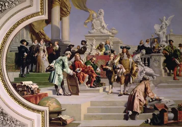 Patronage of the Arts by House of Hapsburg: højre side af et loftmaleri, 1891 (se også 70754 og 70755)