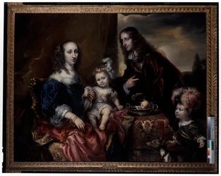 Perheen muotokuva, sanotaan olevan eversti John Hutchinson ja hänen perheensä