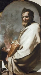 Elias eller profeten Elias - Profeten Elias. Maleri af Jose (Joseph) af Ribera, af Spagnoletto (1591-1652)