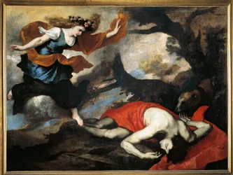 Venus og Adonis Maleri af Josepe de Ribera dit lo Spagnoletto (1591-1652)