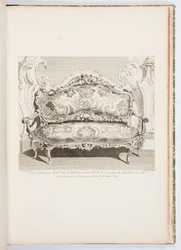 Sofa henrettet for hr. greven af ​​Bielinski Grand Mal af Polens krone, i 1735.; Sofa udført for greven af ​​Bielinski i 1735, 4. plade