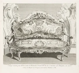 Sofa udført for greven af Bielinski stormand af den polske krone, 1735; Sofa udført for greven af Bielinski i 1735, 4. plade