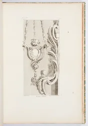 Kirkelampe, plade 83, fra Oeuvres de Juste-Aurèle Meissonnier (værker af Juste-Aurèle Meissonnier)