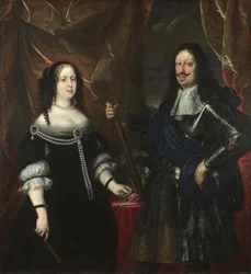 Dobbeltportræt af storhertug Ferdinand II af Toscana og hans kone Vittoria della Rovere, 1660