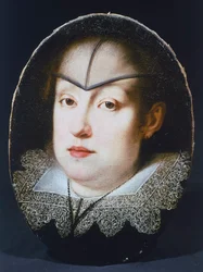 Portræt af ærkehertuginde Maria Maddalena af Østrig (1610-1670) (Graz