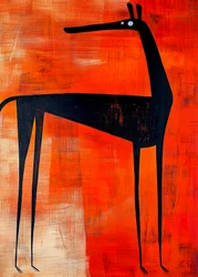 Moderne sort lama