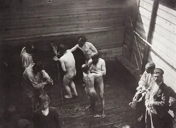 Den hellige kilde i Sarov Kloster, Rusland, 1903