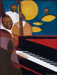 Cobalt Jazz, 2007 (olie og akryl på lærred)