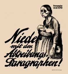 Ned med abortparagrafferne!, 1923.