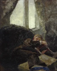 Ung mand - dagen efter (Tømmermænd) 1884 (olie på lærred)