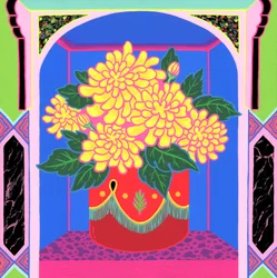Marigold, 2020 (akryl på panel)