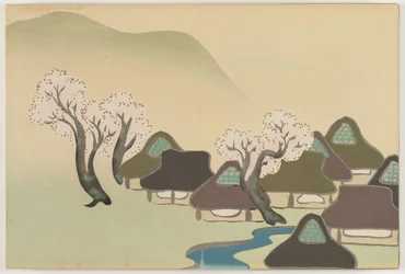 Flowers of a Hundred Worlds (Momoyogusa): Farming Village in Spring (Harudenka)