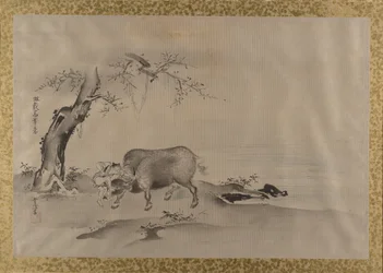 Album med kopier af kinesiske malerier, 1600-tallet.