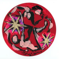 Abstrakte figurer danser