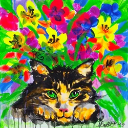 Farverig havekat