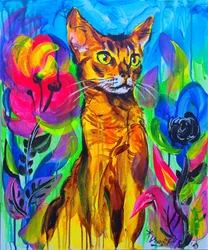 Farverig junglekatt