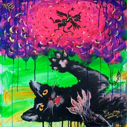 Legesyg sort kattefantasi