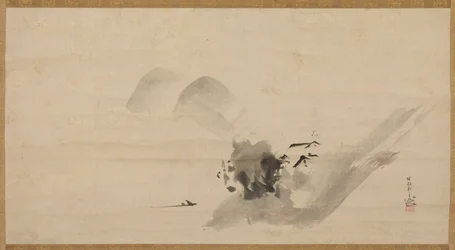 Landskab, Edo-periode, 1600-tallet.
