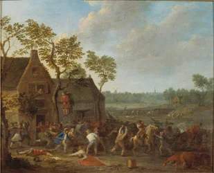 Gårdrøveri, ca. 1710.
