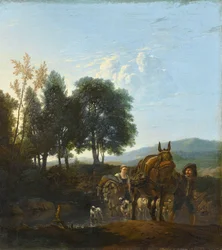 Landskab med Mule Driver