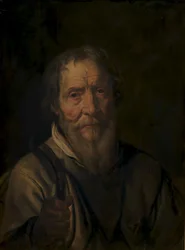 Portræt af en gammel mand. Christian Jacobsen Drakenberg (?)