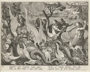Jacht op waterslangen i Indien Jachttaferelen (serietitel) Jagten på vildt, fugle og fisk i Bestiary (serietitel)