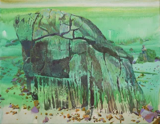 Den grønne stenstrand