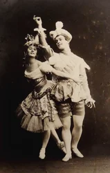 Anna Pavlova og Vaslav Nijinsky i balletten Le Pavillon dArmide af Nikolai Tcherepnin, 1907