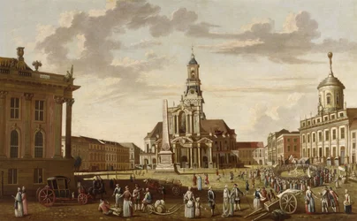 Det gamle marked i Potsdam og kirken St. Nikolai
