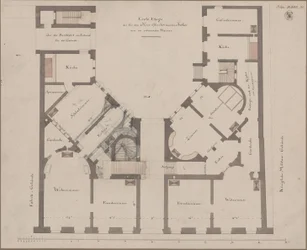 Berlin. Feilnerhuset. Grundplan af første sal