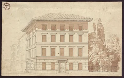Udkast til et beboelseshus. Facade